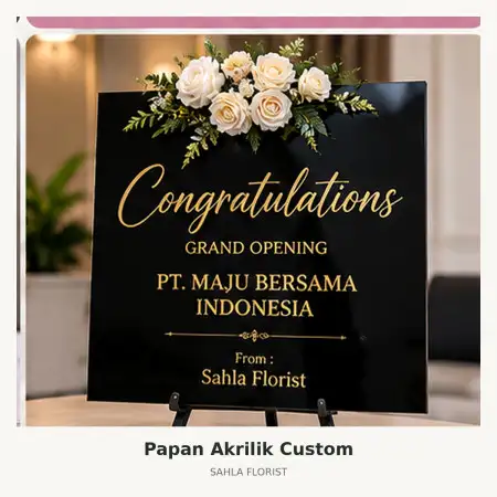 Papan Bunga Akrilik Langsa